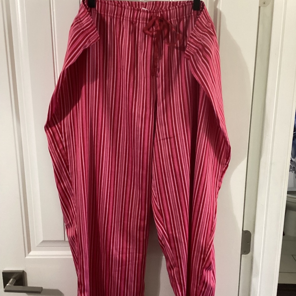 Cacique Pink Striped Pajama Pants